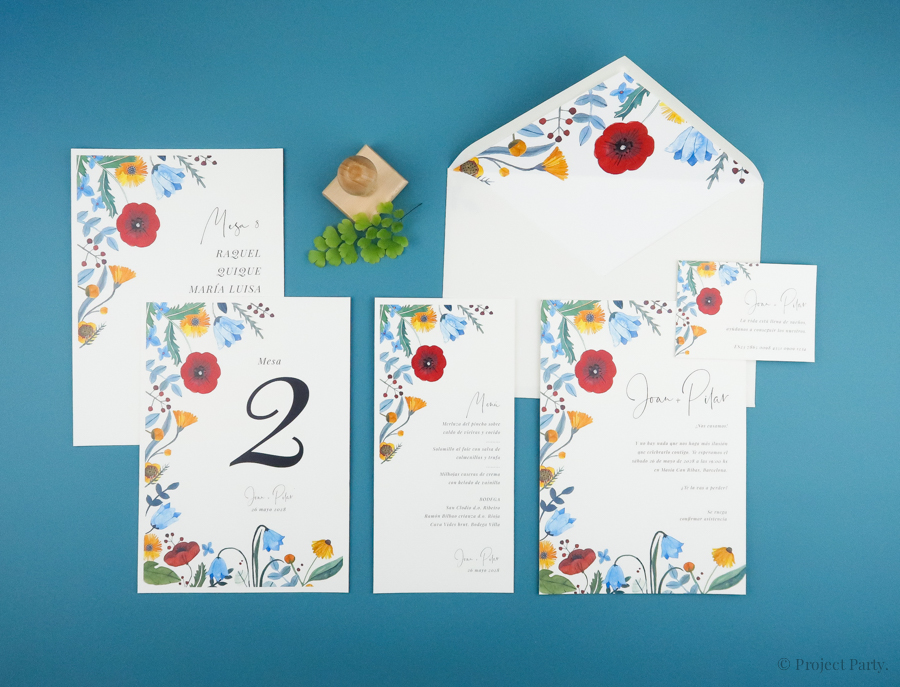 invitación de boda "primavera"
