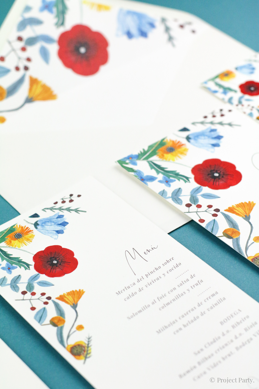 invitación de boda "primavera"