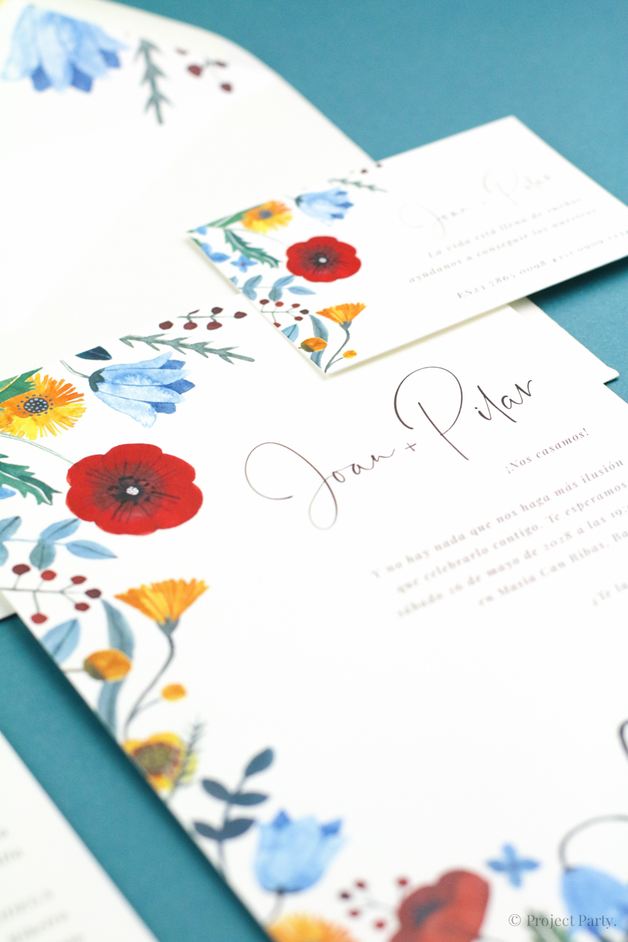 invitación de boda "primavera"