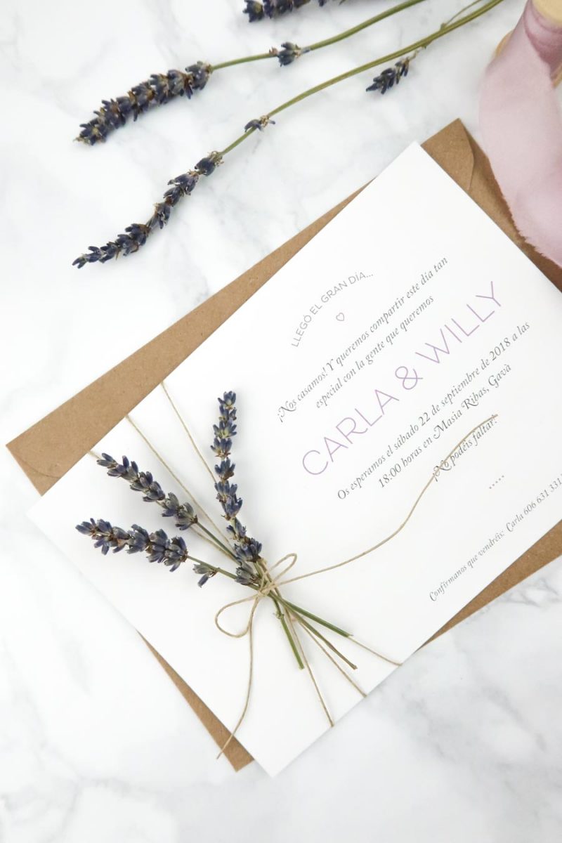 invitación de boda "lilia"