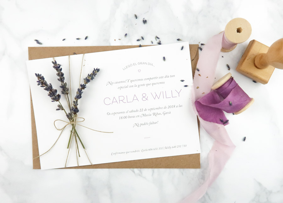 invitación de boda "lilia"