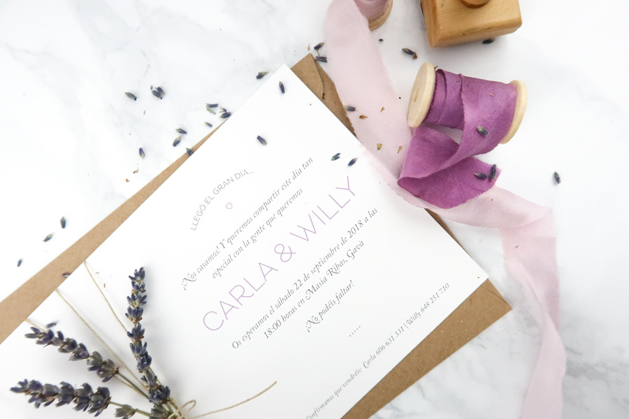 invitación de boda "lilia"