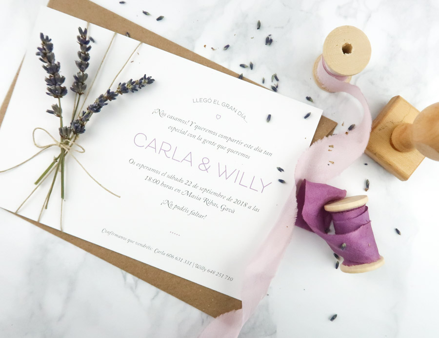 invitación de boda "lilia"