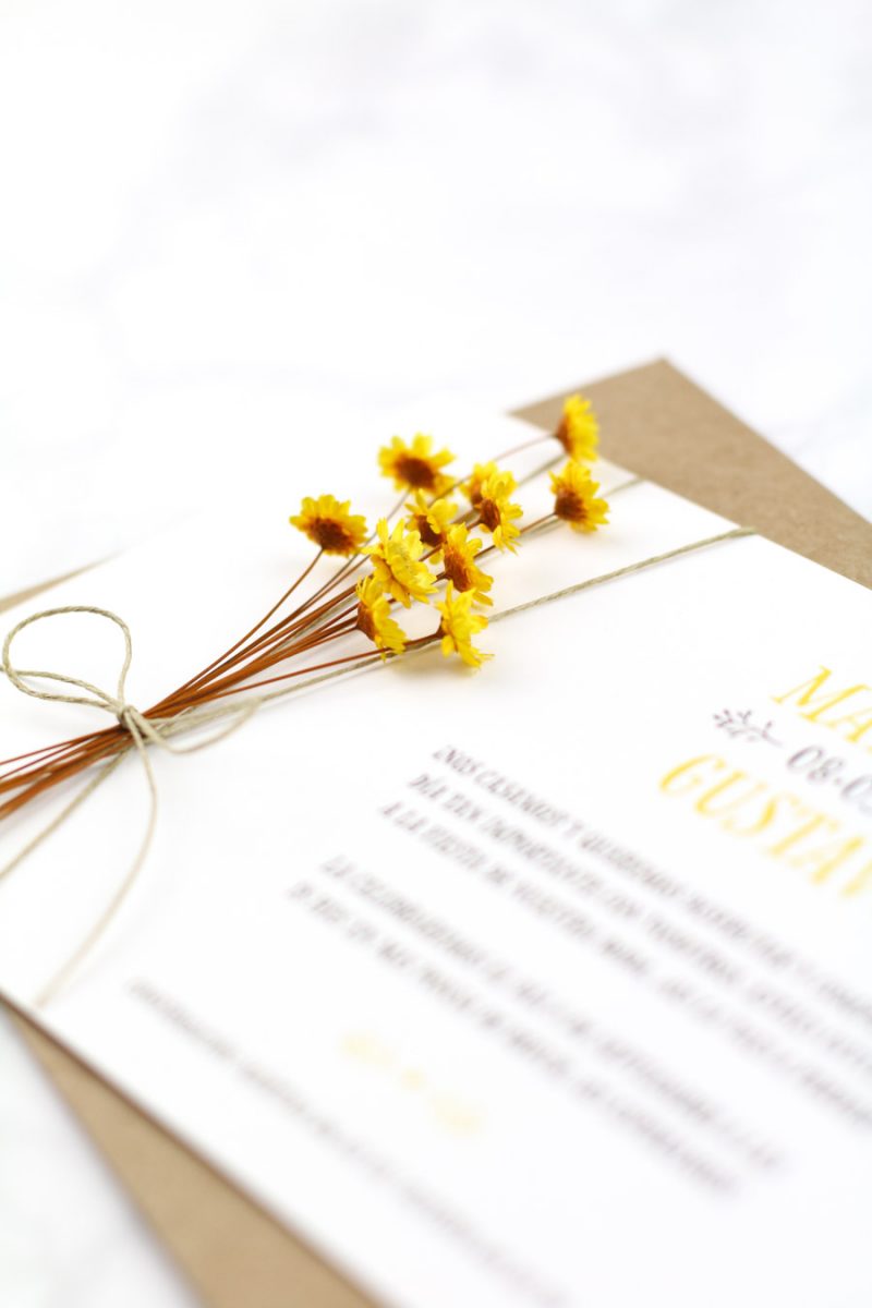 invitación de boda "amarilly"