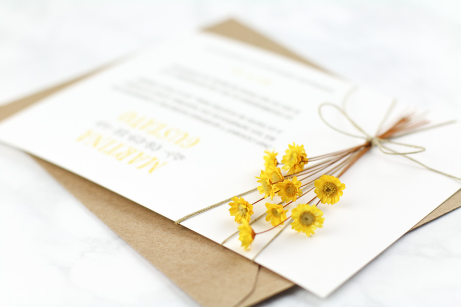 invitación de boda "amarilly"