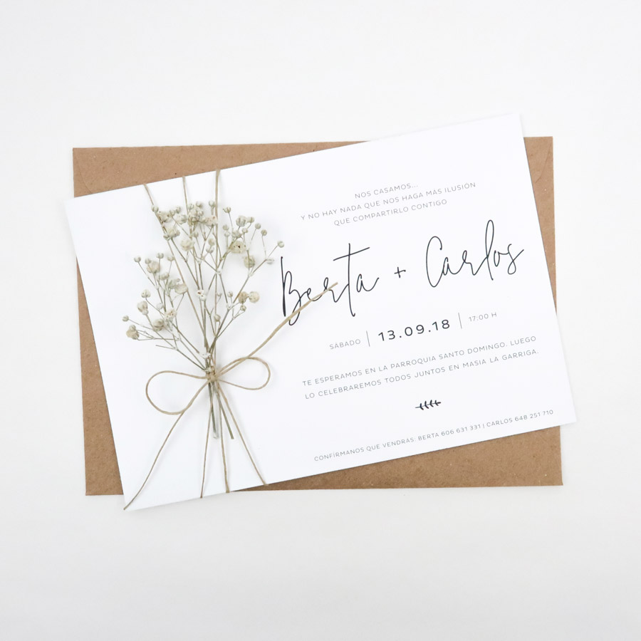 invitación de boda "anahí"