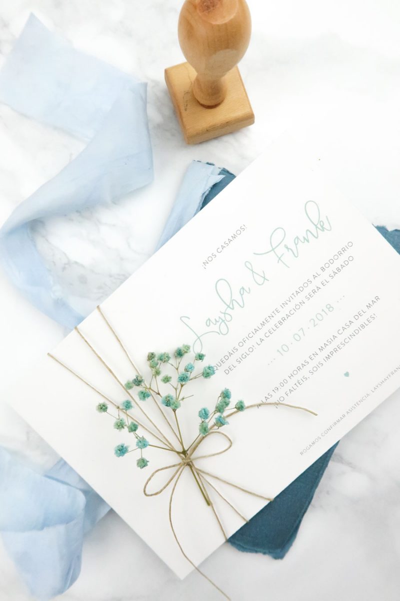 invitación de boda "camelia"
