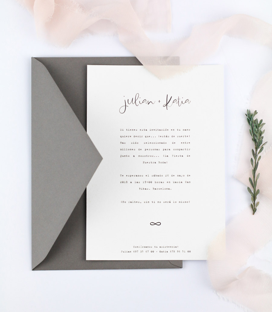 invitación de boda "allegra" combinación 4