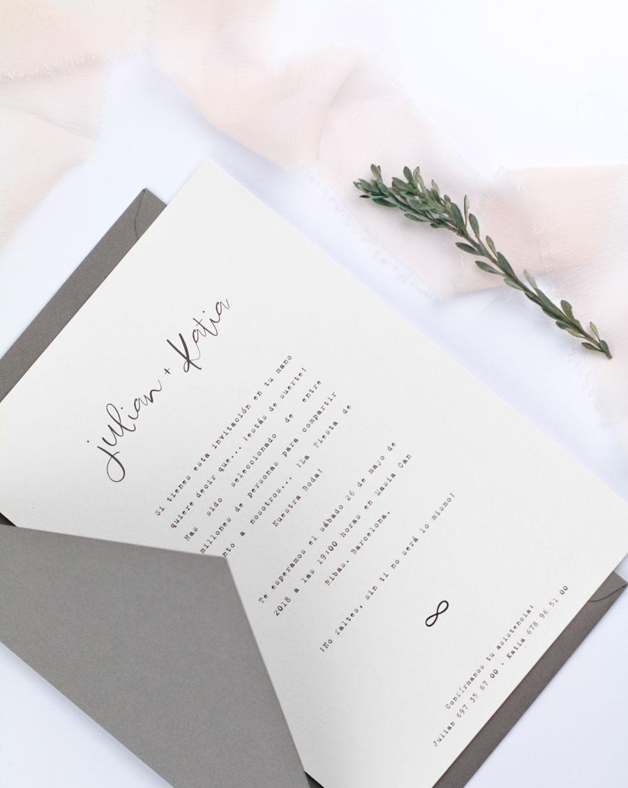 invitación de boda "allegra" combinación 4