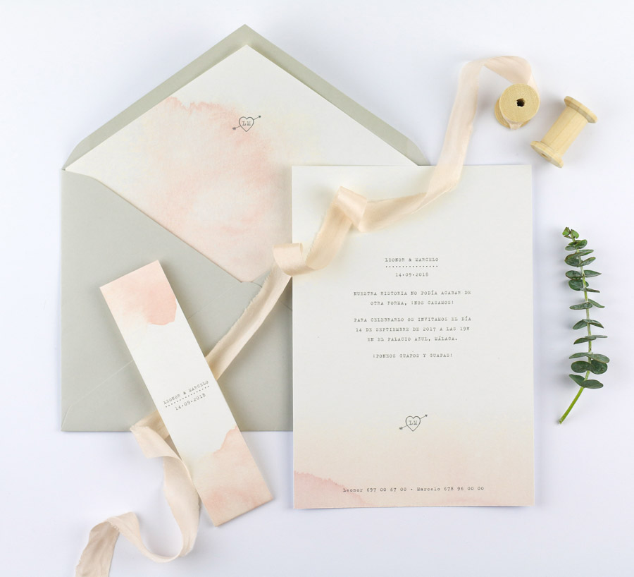 invitación de boda "bianca" combinación 1