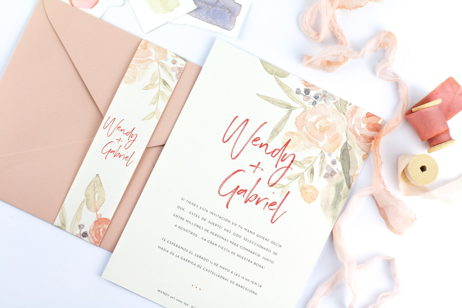 invitación de boda "carlotta" combinación 3