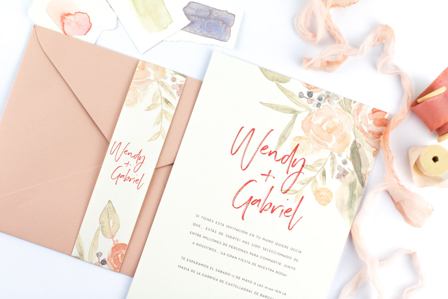 invitación de boda "carlotta" combinación 3