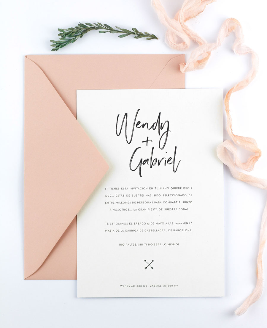 invitación de boda "carlotta" combinación 4