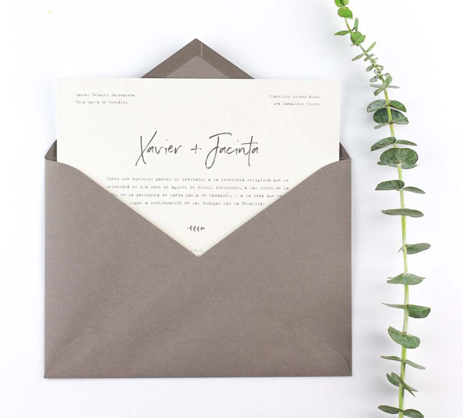 invitación de boda "chloe" combinación 4