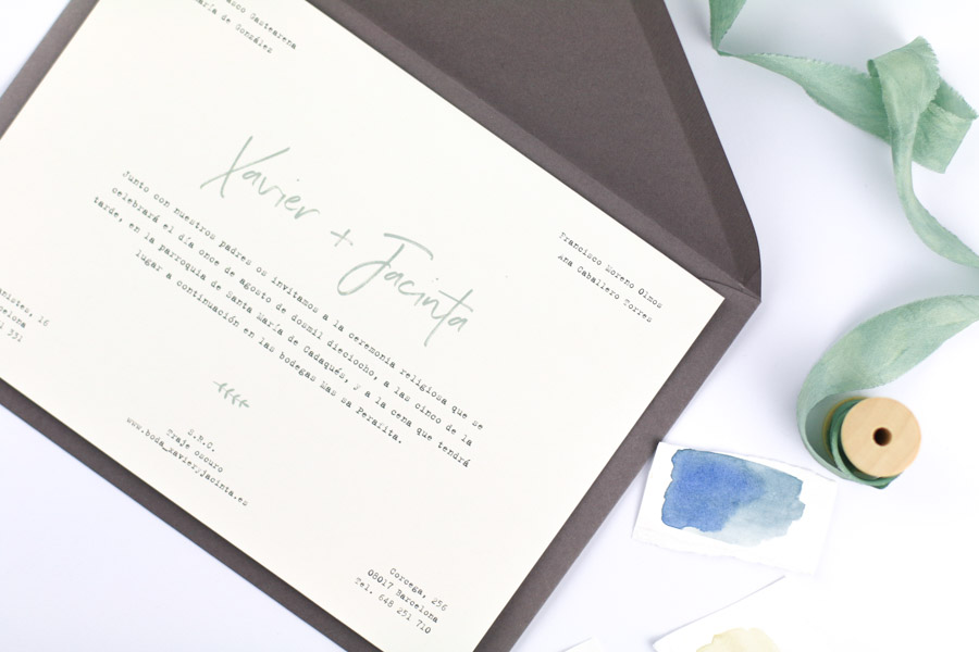 invitación de boda "chloe" combinación 4
