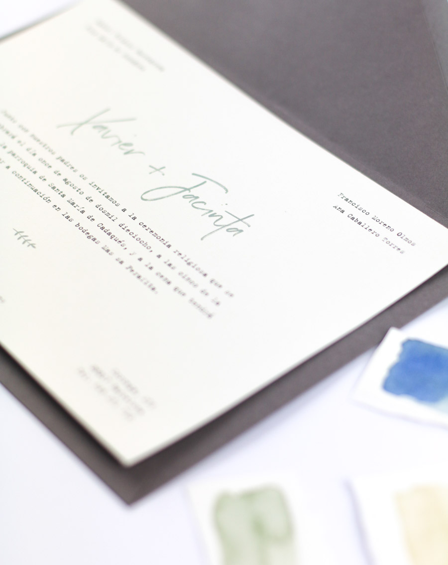 invitación de boda "chloe" combinación 4
