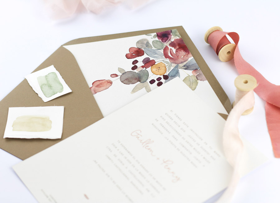invitación de boda "fiorella" combinación 2