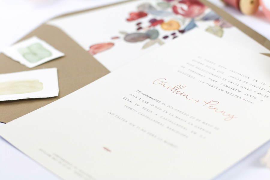 invitación de boda "fiorella" combinación 2