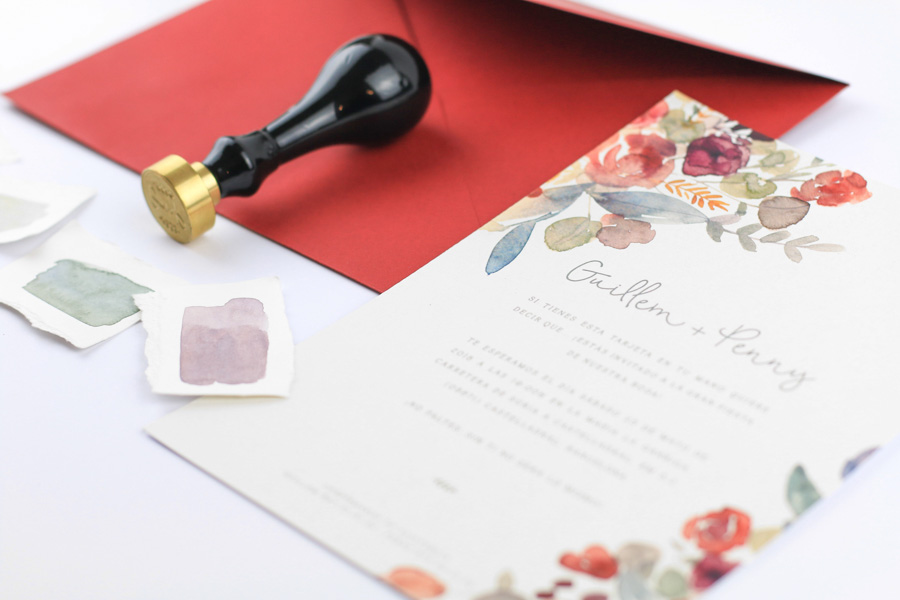 invitación de boda "fiorella" combinación 3