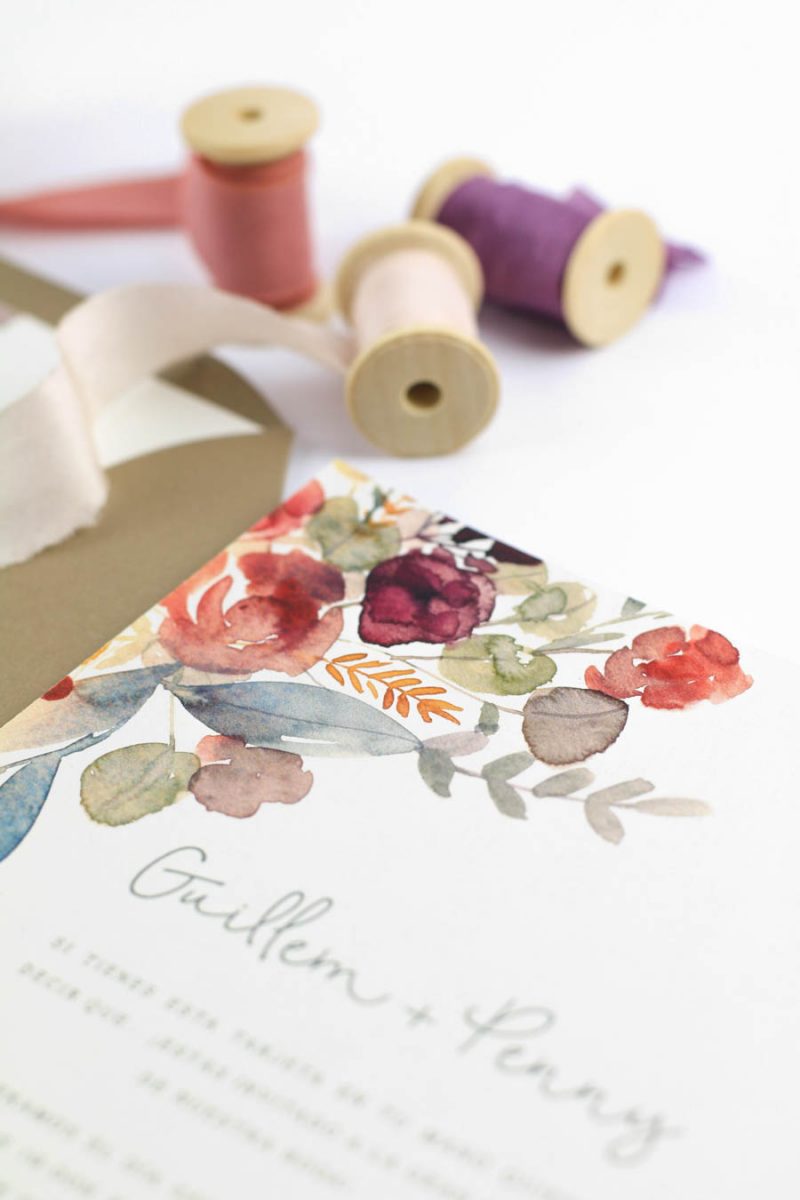 invitación de boda "fiorella" combinación 3