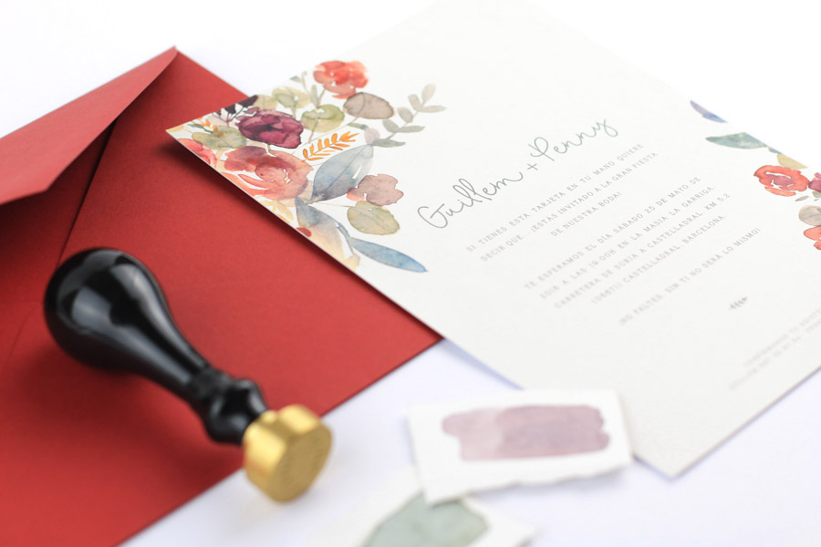 invitación de boda "fiorella" combinación 3
