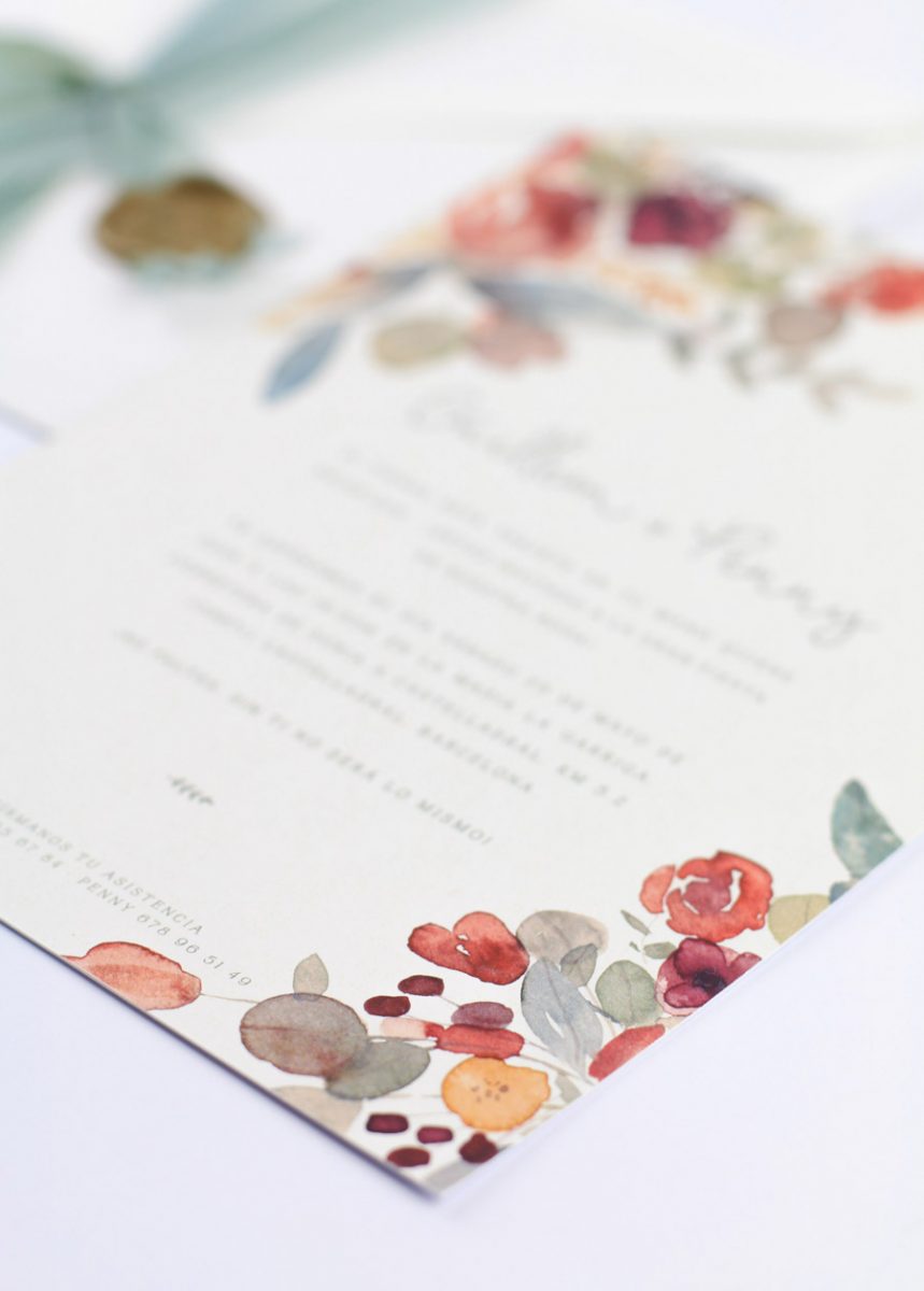 invitación de boda "fiorella" combinación 3
