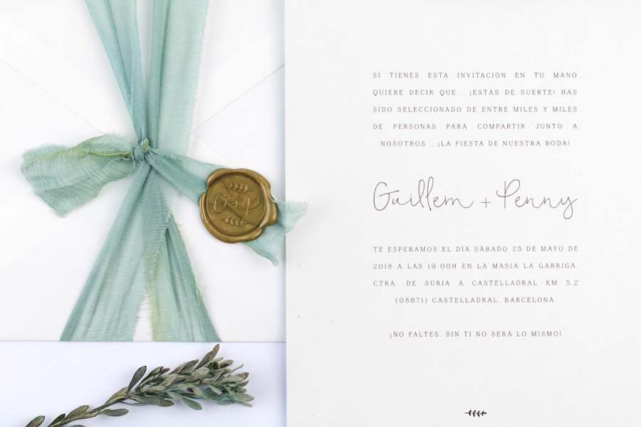 invitación de boda "fiorella" combinación 4