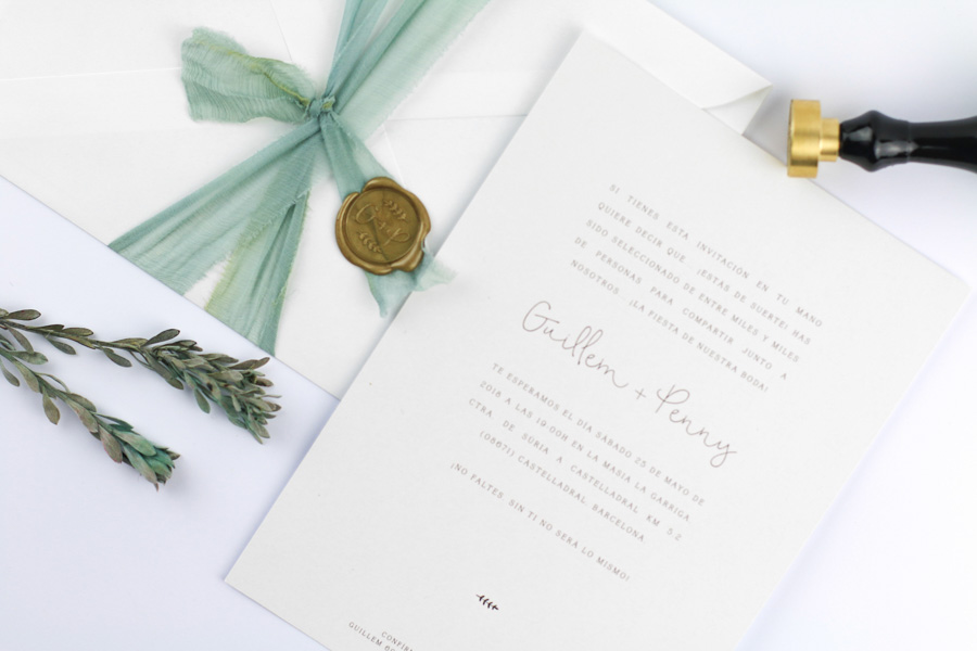 invitación de boda "fiorella" combinación 4