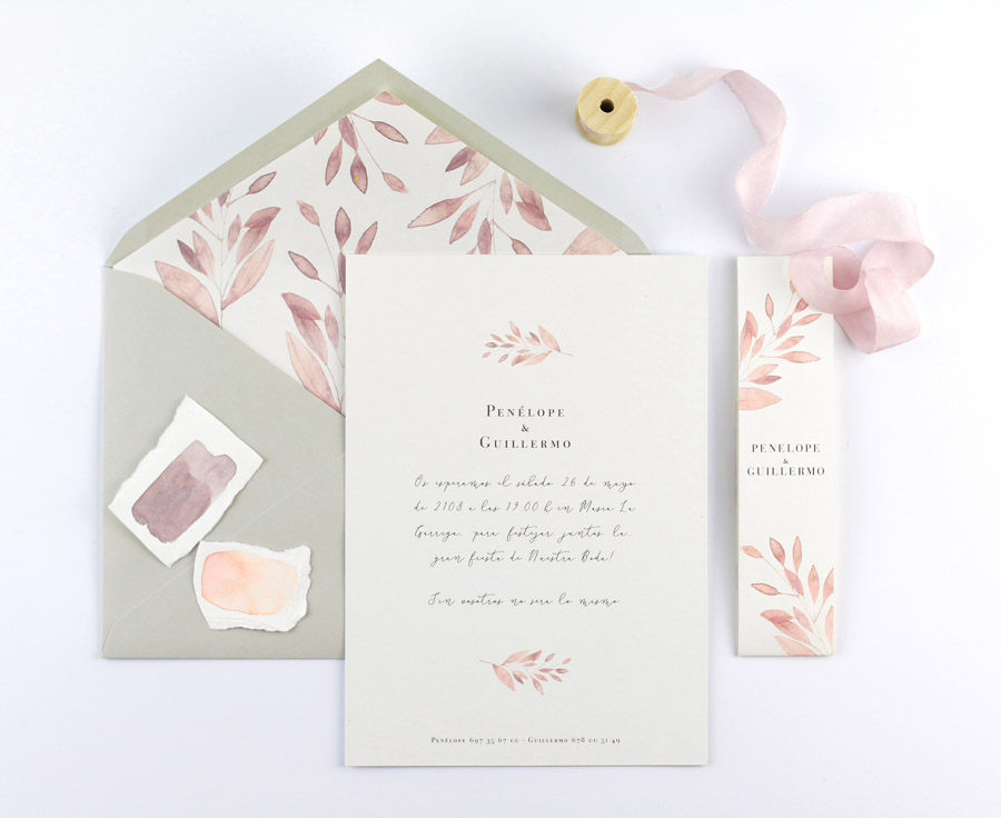 invitación de boda "isabella" combinación 1
