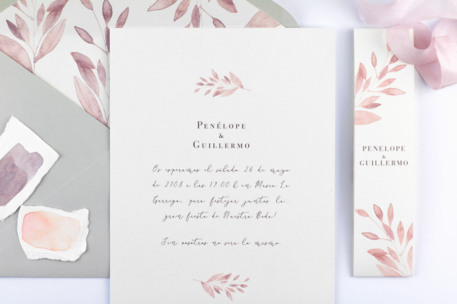 invitación de boda "isabella" combinación 1