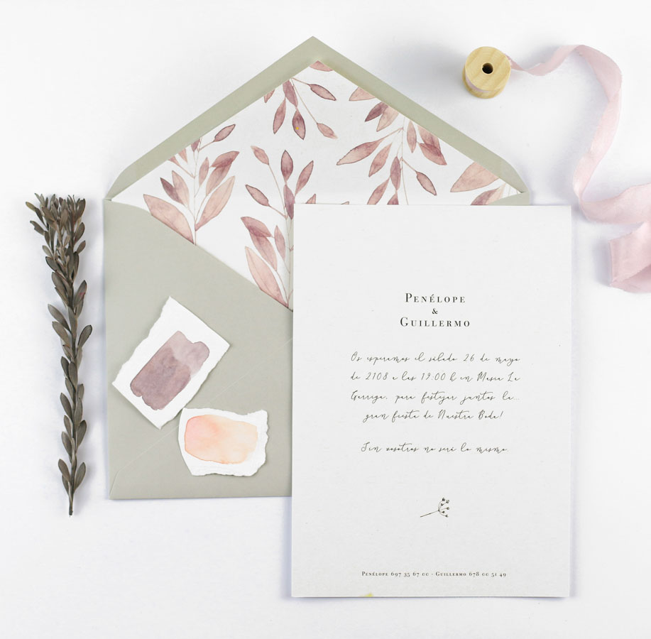 invitación de boda "isabella" combinación 2