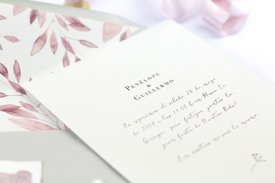 invitación de boda "isabella" combinación 2