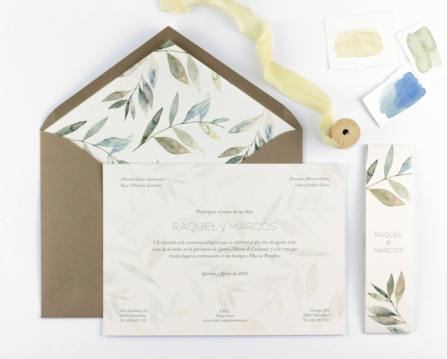 invitación de boda "julietta" combinación 1