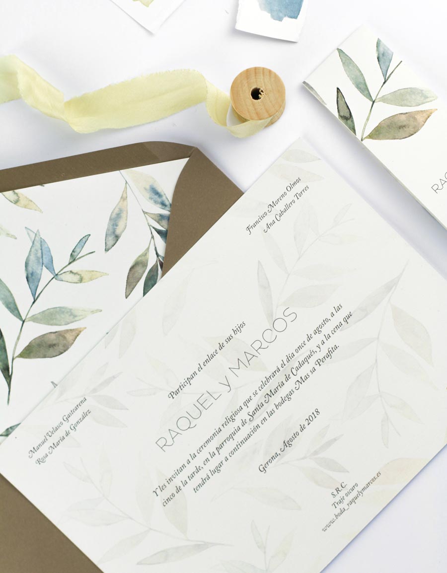 invitación de boda "julietta" combinación 1