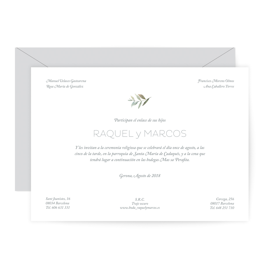 invitación de boda "julietta" combinación 3