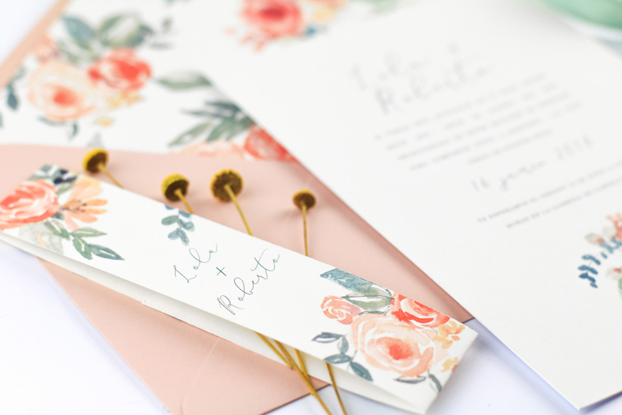 invitación de boda "valentina" combinación 1