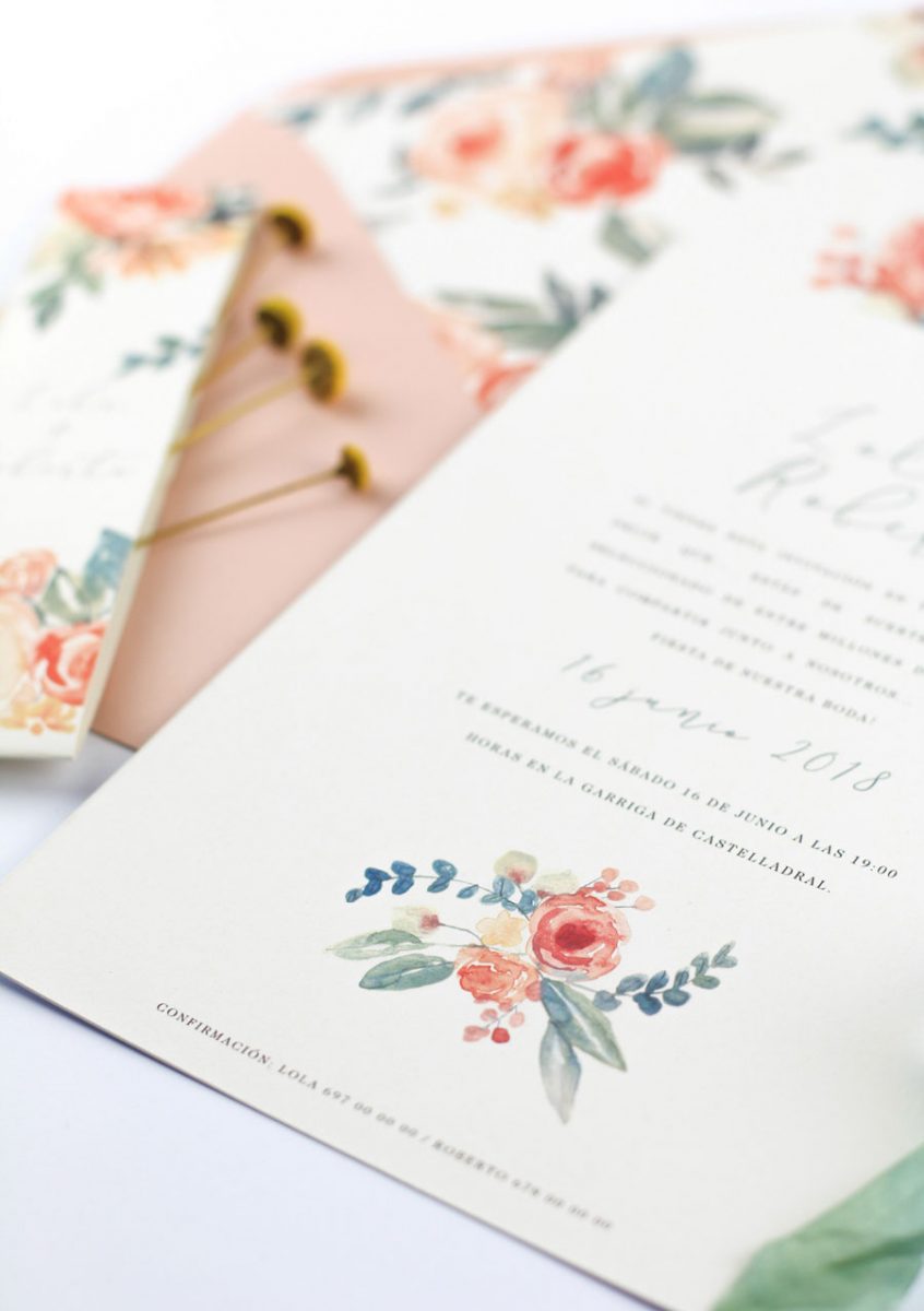 invitación de boda "valentina" combinación 1