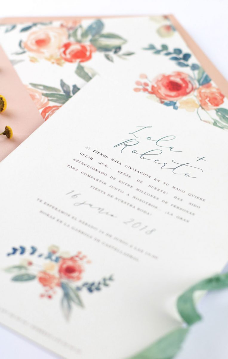 invitación de boda "valentina" combinación 1