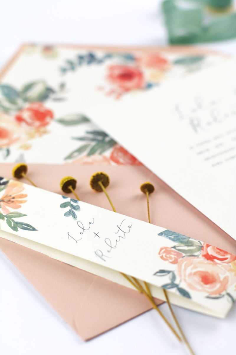 invitación de boda "valentina" combinación 1