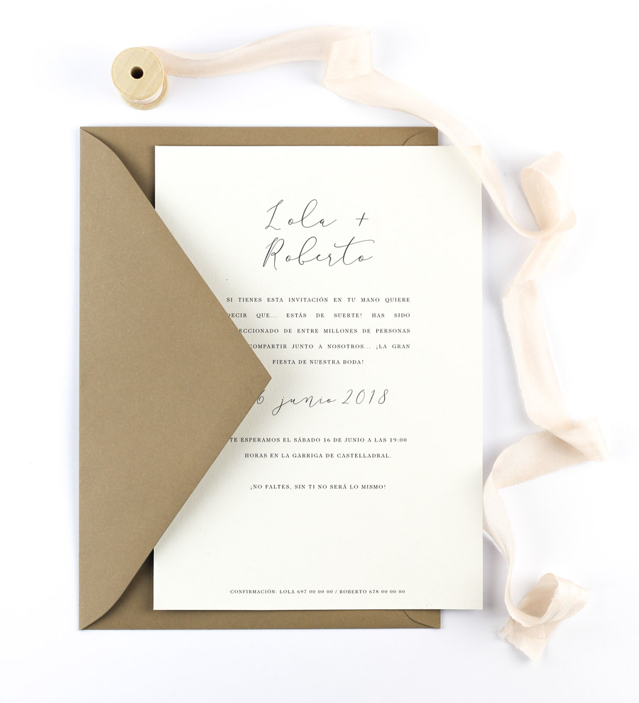 invitación de boda "valentina" combinación 4