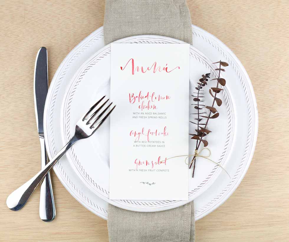 invitación de boda "romantic letters"
