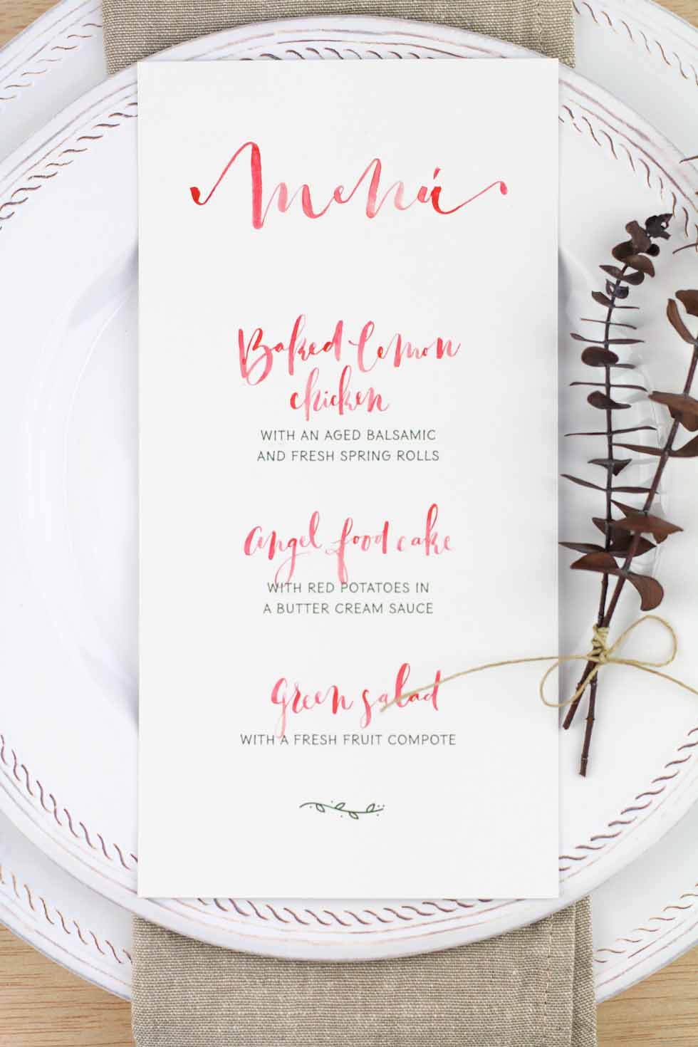 invitación de boda "romantic letters"