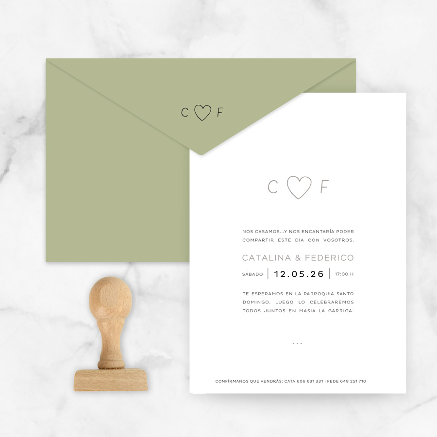 invitaciones de boda "agnes"