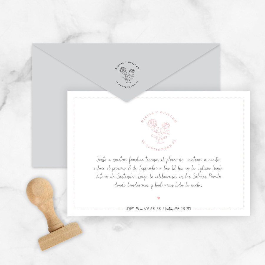 invitaciones de boda "amelie"