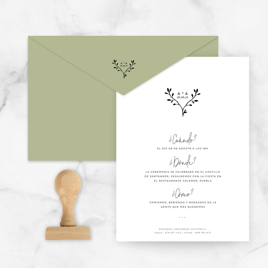 invitaciones de boda "arlette"