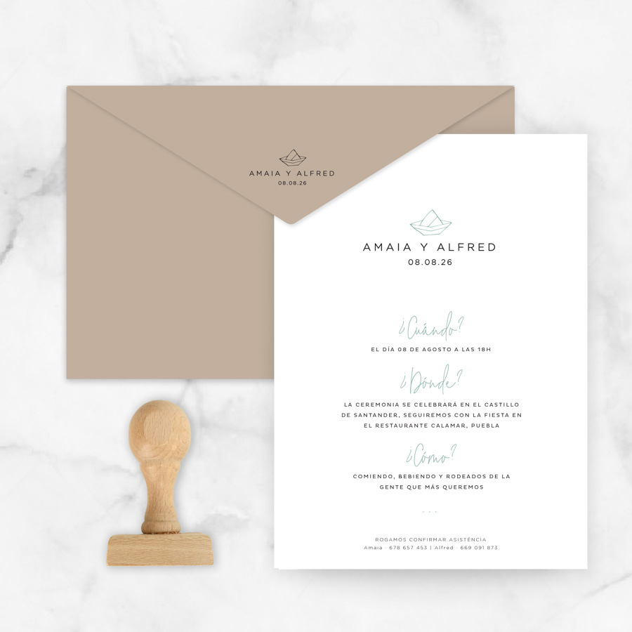 invitaciones de boda "arlette"