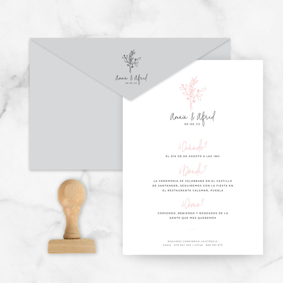 invitaciones de boda "arlette"