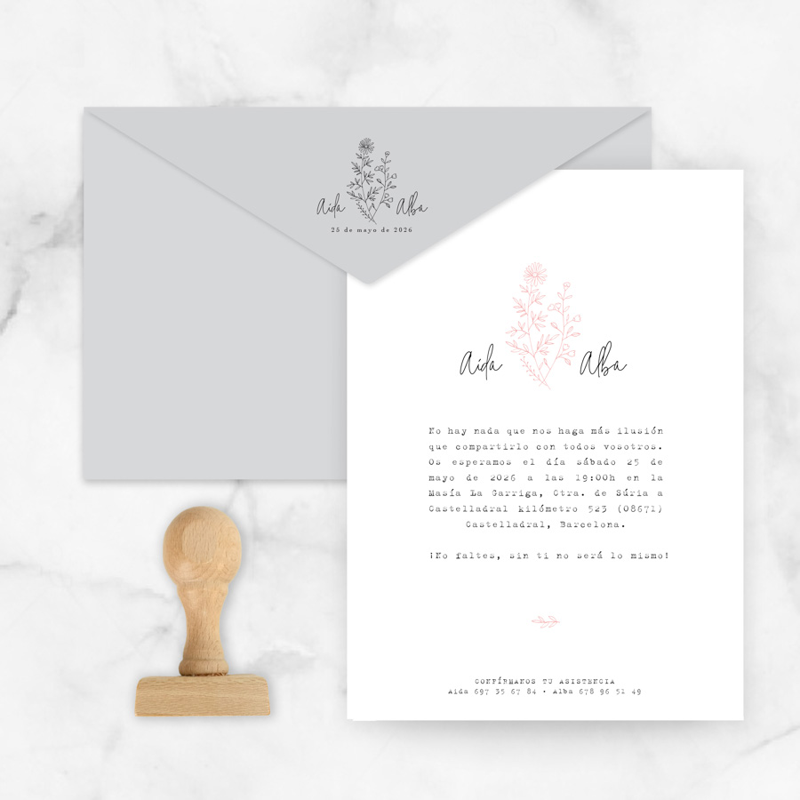 invitaciones de boda "aurore"