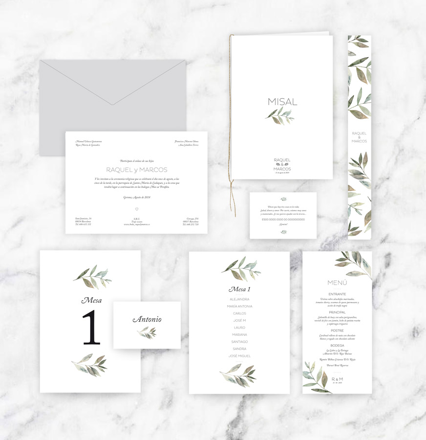 invitación de boda "julietta" combinación 3
