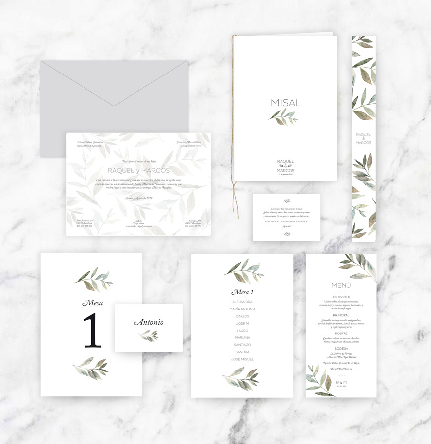 invitación de boda "julietta" combinación 4